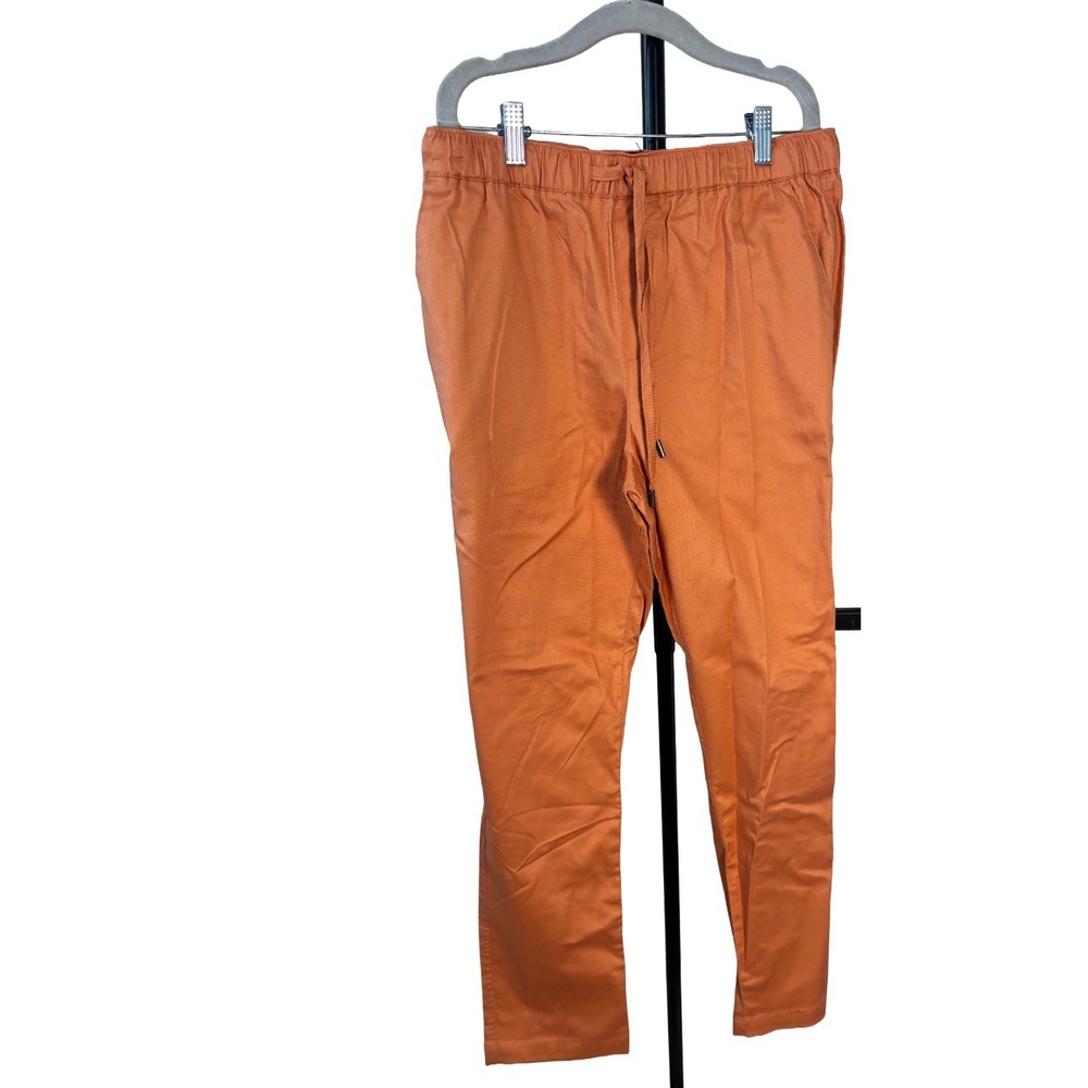 Wildfang Essential Work Pants Terra Cotta Orange Straight Leg Sz Medium NWT Chic